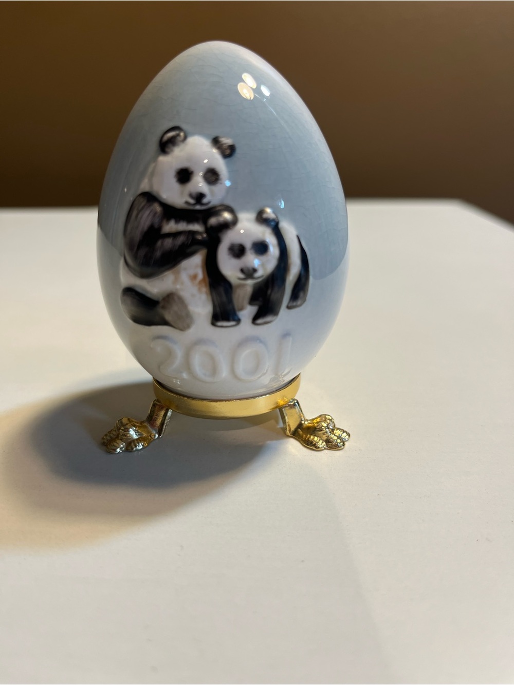 Goebel 2001 Porcelain Panda Egg. Excellent Condition